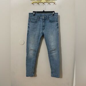 Classic Light Blue Skinny Jeans for Men